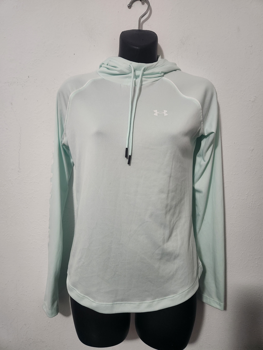 Under Armour Women's Light Mint Hooded Long Sleeve Top